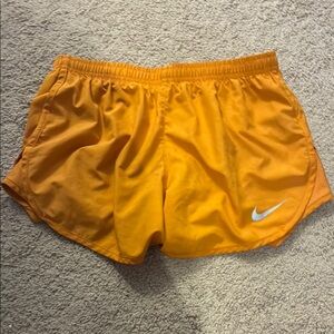 Nike Orange Athletic Shorts Lightweight Performance